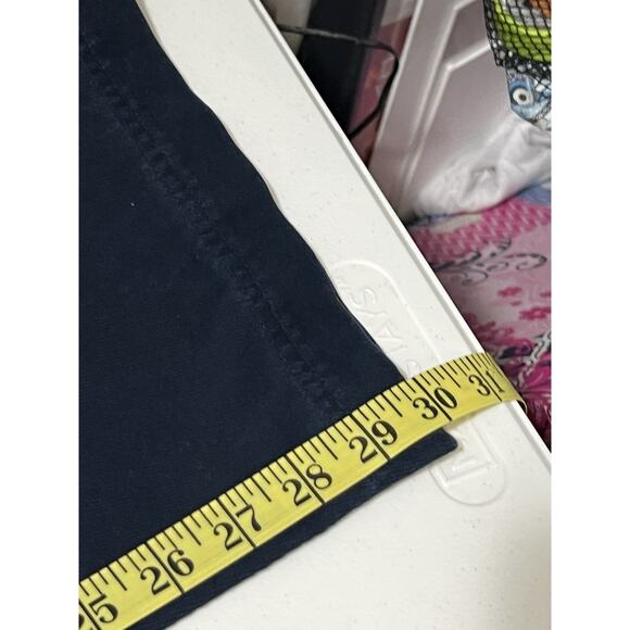 Ralph Lauren Woman’s Size 8 High Wast Wide Leg Blue Trouser Gold Button Nautical - Picture 12 of 13